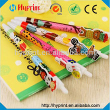 Heat transfer film for pen, pencil, refills and other school tools